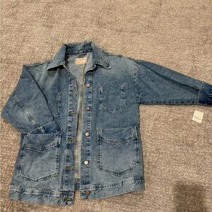 Free People Blue Jean Jacket